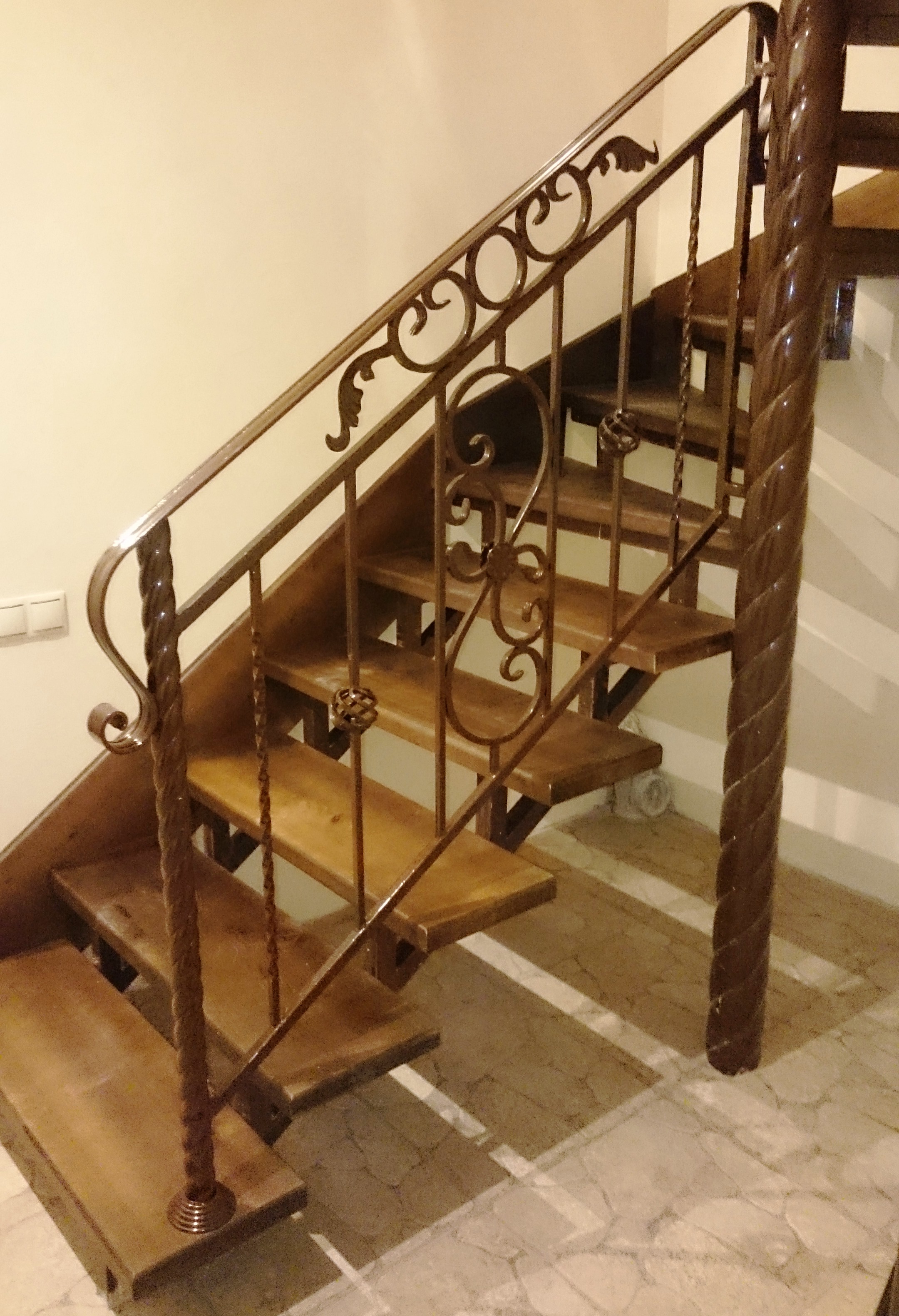 Лестница с перилами №3